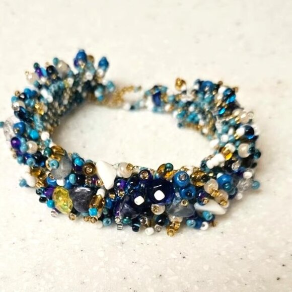 Mexican Bead & Stone Bracelet - Picture 7 of 10